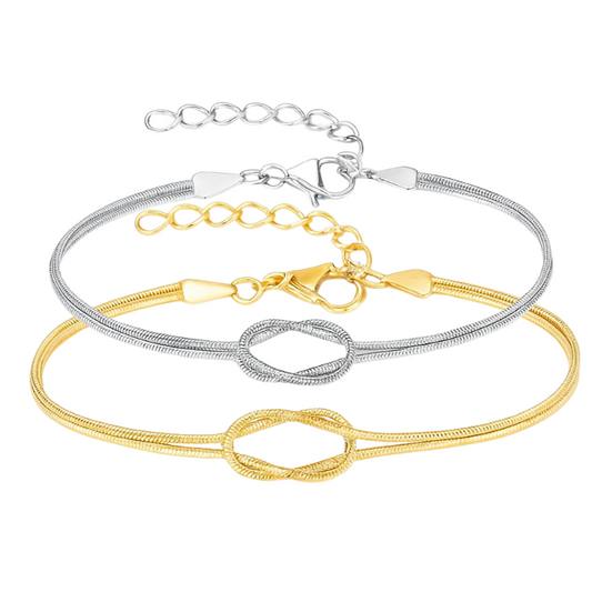 PULSERA NUDO ETERNO - TÚ Y YO